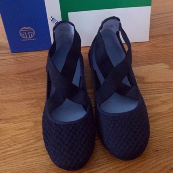 Tory Burch Sport NIB Navy Mesh Ballet Flats (8) - Picture 6 of 10